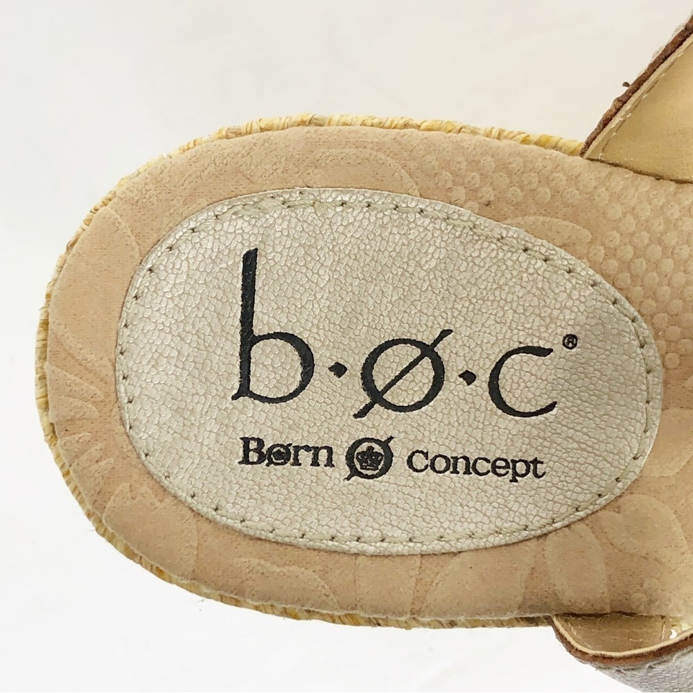 Born Concept b.o.c Edith champagne, wedge, espadrille sandals - Picture 6 of 8